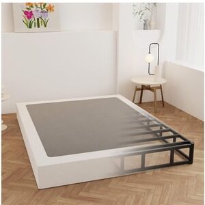 9 Inch Queen Box Spring Heavy Duty Metal Mattress Foundation Black Steel